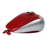 HR3 Wicked Red / Barracuda Silver Gas Tank For 2008-2023 Harley Touring Models